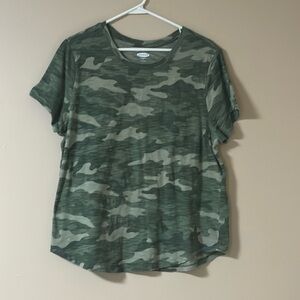 Old Navy Everywear Women’s XL Camo Lightweight Cotton Shirt